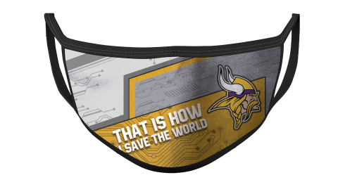NFL Minnesota Vikings Football This Is How I Save The World For Fans Cool Face Masks Face Cover