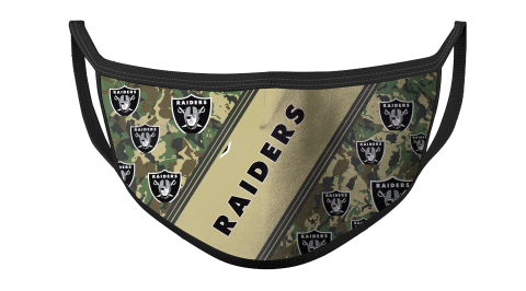 NFL Oakland Raiders Football Military Camo Patterns For Fans Cool Face Masks Face Cover