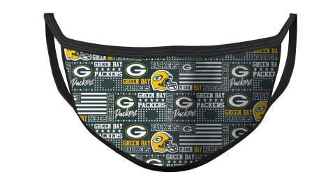 Nfl Green Bay Packers Football For Fans Stunning Face Masks Face