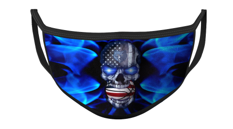 NBA Memphis Grizzlies Basketball American Flag Skull Face Masks Face Cover
