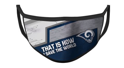 NFL Los Angeles Rams Football This Is How I Save The World For Fans Cool Face Masks Face Cover