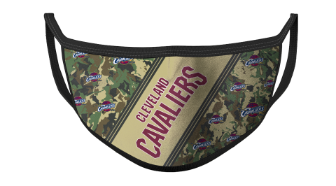 NBA Cleveland Cavaliers Basketball Military Camo Patterns For Fans Cool Face Masks Face Cover