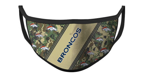 NFL Denver Broncos Football Military Camo Patterns For Fans Cool Face Masks Face Cover