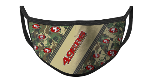 NFL San Francisco 49ers Football Military Camo Patterns For Fans Cool Face Masks Face Cover