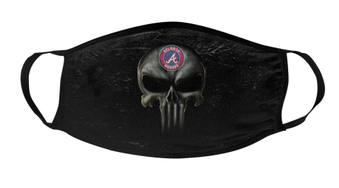 MLB Atlanta Braves Baseball The Punisher Face Mask Face Cover