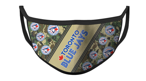 MLB Toronto Blue Jays Baseball Military Camo Patterns For Fans Cool Face Masks Face Cover