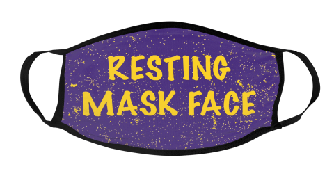 Resting Mask Face LSU Mask Face Cover