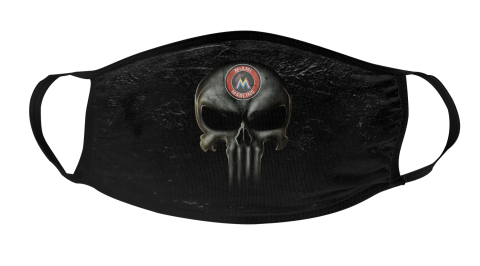 MLB Miami Marlins Baseball The Punisher Face Mask Face Cover