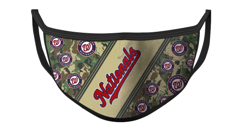MLB Washington Nationals Baseball Military Camo Patterns For Fans Cool Face Masks Face Cover