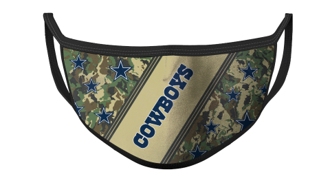 NFL Dallas Cowboys Football Military Camo Patterns For Fans Cool Face Masks Face Cover