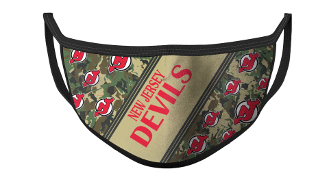 NHL New Jersey Devils Hockey Military Camo Patterns For Fans Cool Face Masks Face Cover
