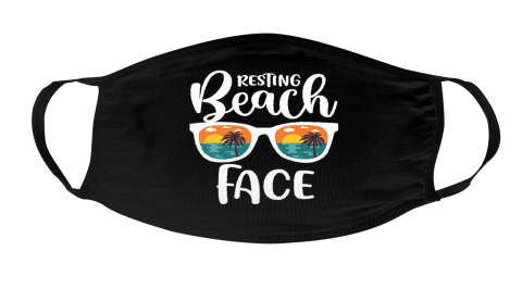 Resting Beach Face Mask Face Cover