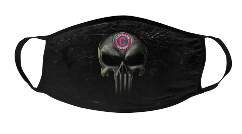 MLB Cleveland Indians Baseball The Punisher Face Mask Face Cover