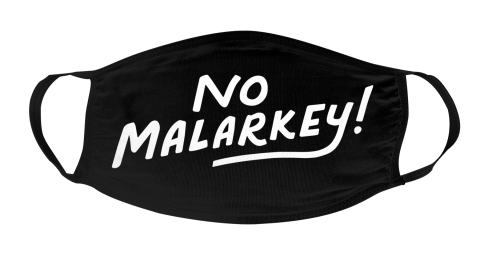 No Malarkey Black Face Mask Face Cover