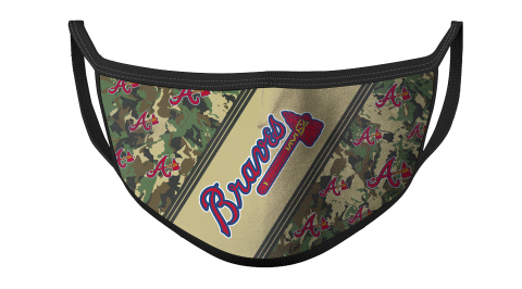 MLB Atlanta Braves Baseball Military Camo Patterns For Fans Cool Face Masks Face Cover