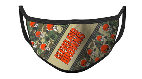 NFL Cleveland Browns Football Military Camo Patterns For Fans Cool Face Masks Face Cover