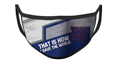 NFL New York Giants Football This Is How I Save The World For Fans Cool Face Masks Face Cover