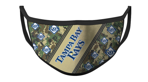 MLB Tampa Bay Rays Baseball Military Camo Patterns For Fans Cool Face Masks Face Cover