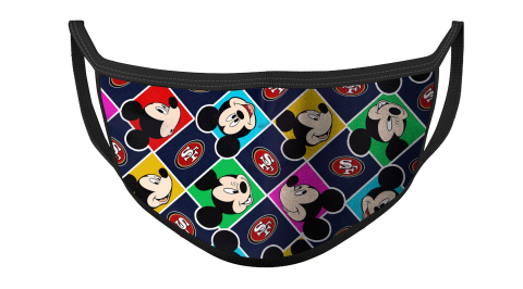 NFL San Francisco 49ers Football Mickey For Fans Cool Face Masks Face Cover