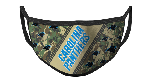 NFL Carolina Panthers Football Military Camo Patterns For Fans Cool Face Masks Face Cover