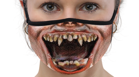 Amy Fright Night Halloween Face Mask Face Cover