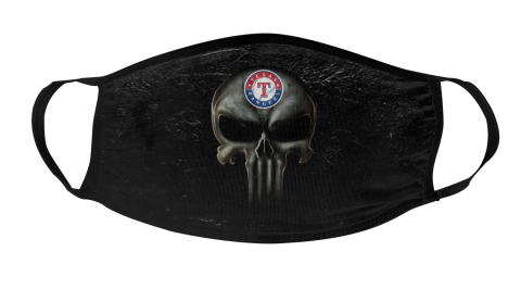 MLB Texas Rangers Baseball The Punisher Face Mask Face Cover