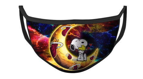 NBA Miami Heat Basketball Snoopy Moon Galaxy For Fans Cool Face Masks Face Cover