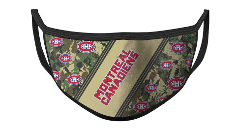 NHL Montreal Canadiens Hockey Military Camo Patterns For Fans Cool Face Masks Face Cover