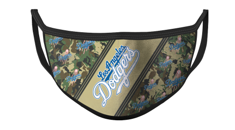MLB Los Angeles Dodgers Baseball Military Camo Patterns For Fans Cool Face Masks Face Cover