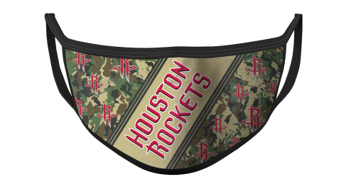 NBA Houston Rockets Basketball Military Camo Patterns For Fans Cool Face Masks Face Cover