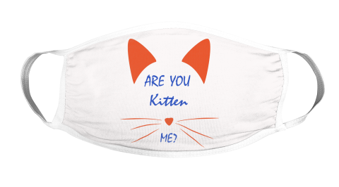 Are You Kitten Me Cat Lover Face Mask Face Cover