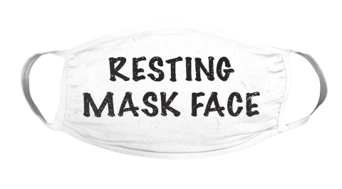 Resting Mask Face White Mask Face Cover