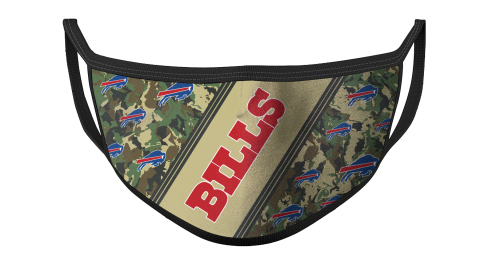 NFL Buffalo Bills Football Military Camo Patterns For Fans Cool Face Masks Face Cover