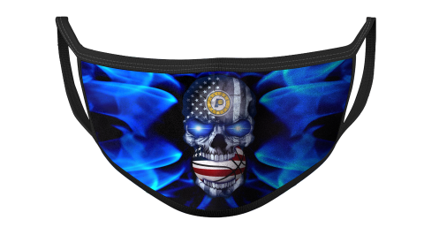NBA Indiana Pacers Basketball American Flag Skull Face Masks Face Cover
