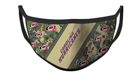 NHL Carolina Hurricanes Hockey Military Camo Patterns For Fans Cool Face Masks Face Cover