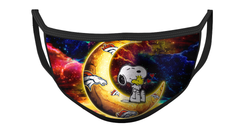 NFL Denver Broncos Football Snoopy Moon Galaxy For Fans Cool Face Masks Face Cover