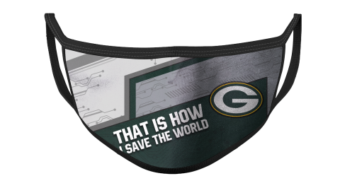 NFL Green Bay Packers Football This Is How I Save The World For Fans Cool Face Masks Face Cover