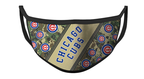 MLB Chicago Cubs Baseball Military Camo Patterns For Fans Cool Face Masks Face Cover