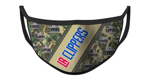 NBA LA Clippers Basketball Military Camo Patterns For Fans Cool Face Masks Face Cover