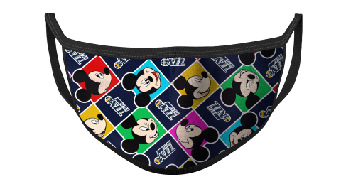 NBA Utah Jazz Basketball Mickey For Fans Cool Face Masks Face Cover
