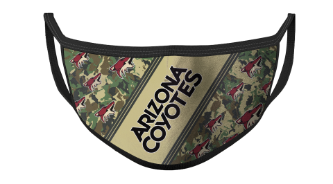 NHL Arizona Coyotes Hockey Military Camo Patterns For Fans Cool Face Masks Face Cover