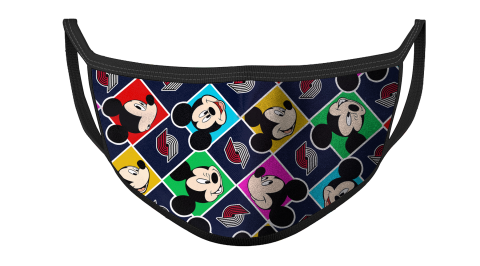 NBA Portland Trail Blazers Basketball Mickey For Fans Cool Face Masks Face Cover
