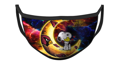 NFL Arizona Cardinals Football Snoopy Moon Galaxy For Fans Cool Face Masks Face Cover