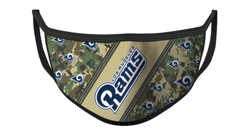 NFL Los Angeles Rams Football Military Camo Patterns For Fans Cool Face Masks Face Cover