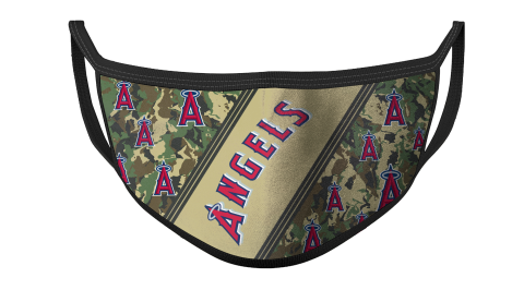 MLB Los Angeles Angels Baseball Military Camo Patterns For Fans Cool Face Masks Face Cover