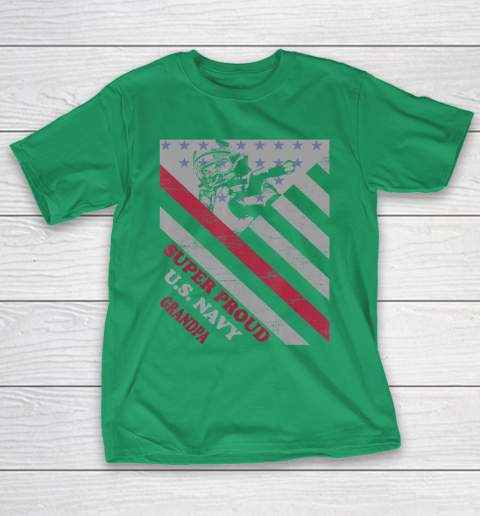 GrandFather gift shirt Vintage Flag Veteran Super Proud U.S. Navy Grandpa lovers T Shirt T-Shirt 15