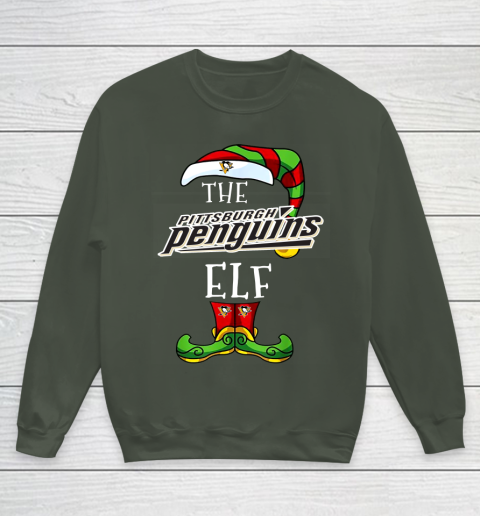 Pittsburgh Penguins Christmas ELF Funny NHL Youth Sweatshirt 8