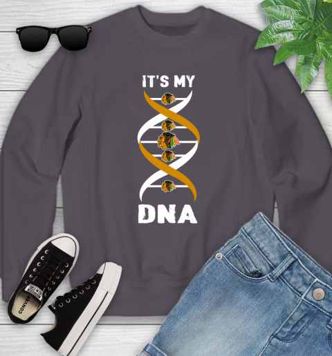Chicago Blackhawks NHL Hockey It's My DNA Sports Youth Sweatshirt 5