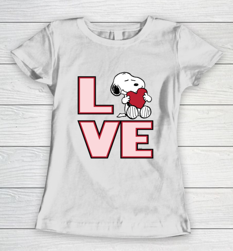 Peanuts Valentine Snoopy Love Women's T-Shirt