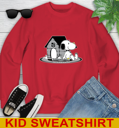 NHL Hockey Los Angeles Kings Snoopy The Peanuts Movie Shirt Youth Sweatshirt 8